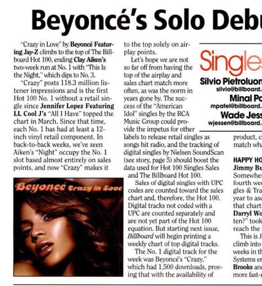 Niell_Standard's tweet photo. Billboard started its Hot digital Tracks chart in 2003 &amp; Crazy in love became the 1st song to Top the Chart selling 1,500 copies-That's how much digital songs were selling in 2003

Digital sales grew exponentially in 2005  &amp; Billboard started Adding them into the Hot 100 https://t.co/9XG1aeayio