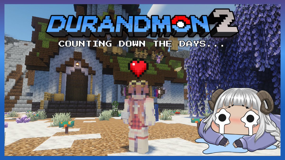 shiakoniiVT's tweet photo. We back with some minecraft! :3

Durandmon 2 is ending soon 😭 Making the most of the remaining days :') See you later at 4pm PHT! https://t.co/Udr6S96tf8