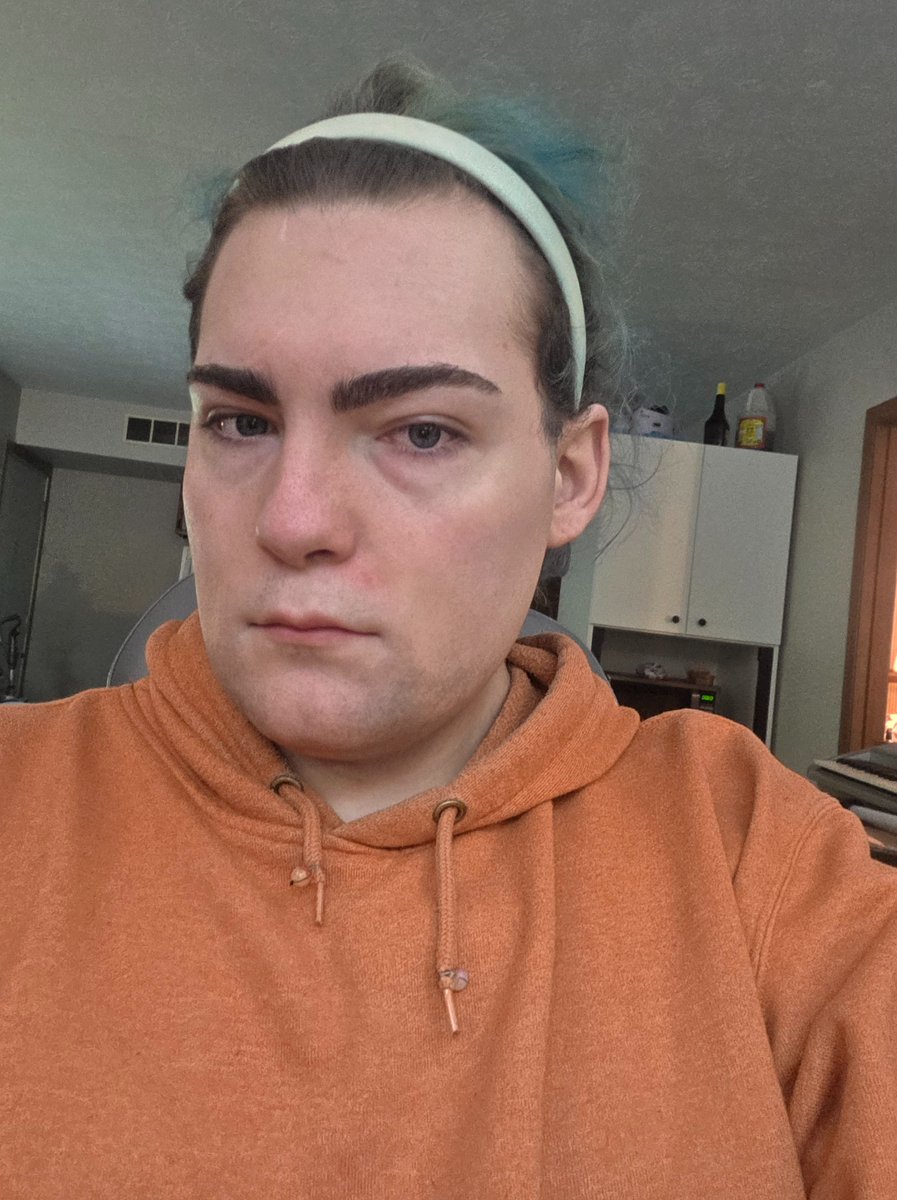 Real_GIA_Music's tweet photo. @jk_rowling  Do ur worst. Just woke up vs normal. https://t.co/a17OppNo7R