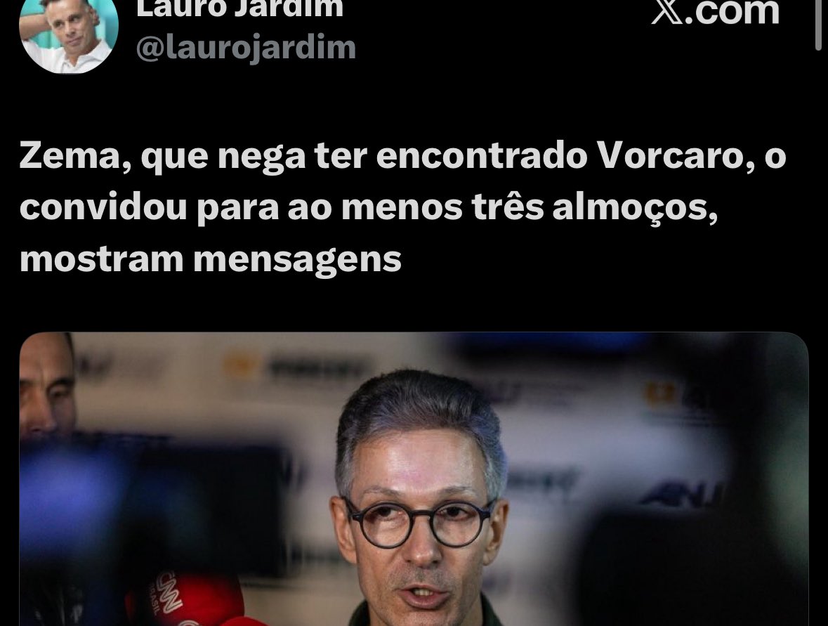 Normose_'s tweet photo. O zema sempre jurou que não tinha se encontrado com Vorcaro e agora sabemos que ele realmente não mentiu: 

Zema tentou muito mas vorcaro cagou pra ele. https://t.co/W6YQb1KrNZ