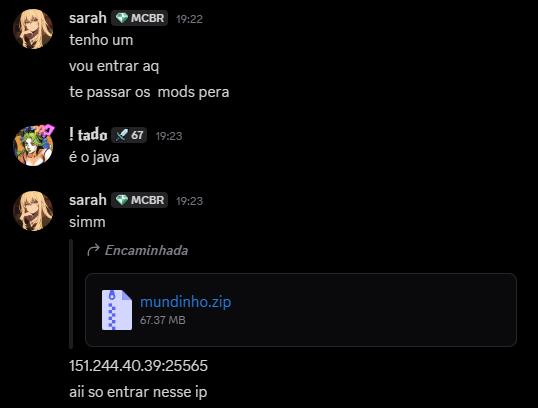_taado's tweet photo. tentaram me dar o golpe do curseforge no discord KKKKKKKKKKKKKKKKKKKKKKKKKKKKKK vazar o ip desse tonto https://t.co/WzlsjnbRKS