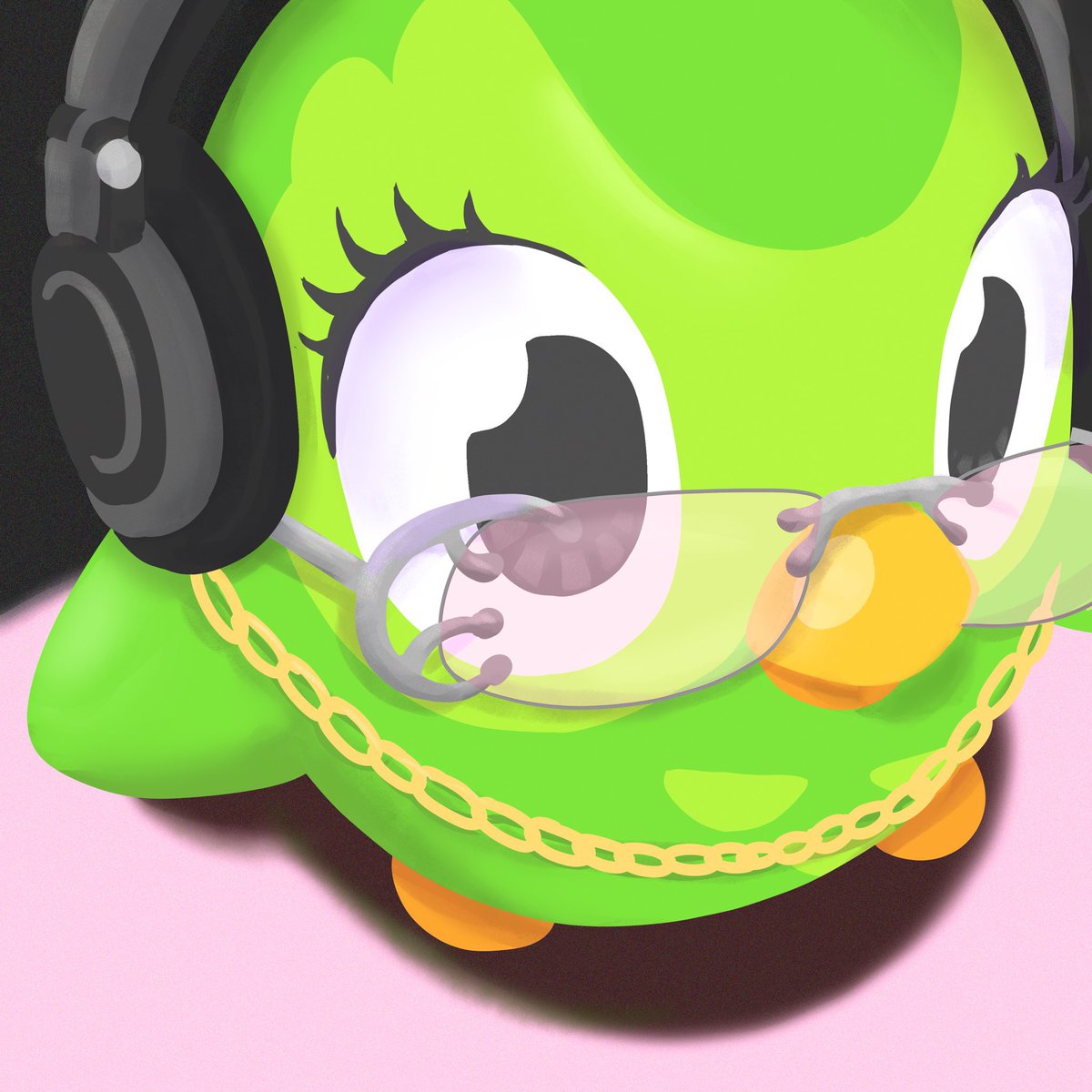 PopCrave's tweet photo. Duolingo recreates Tinashe’s ‘Popstar’ album cover. https://t.co/zL72Mfm1Po