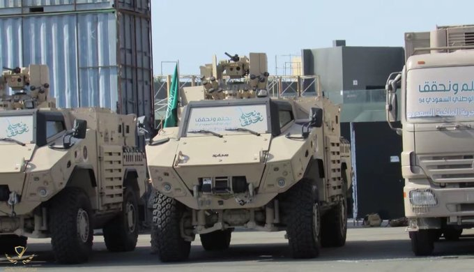 euiiiei's tweet photo. @elerrantenomad they are Saudi made armored vehicles

the only image in circulation for this claim is this:
which 100% matches the Saudi made JAIS
and all the other vehicles in the picture are Saudi's SAMI products https://t.co/4Oi5uyIMTt
