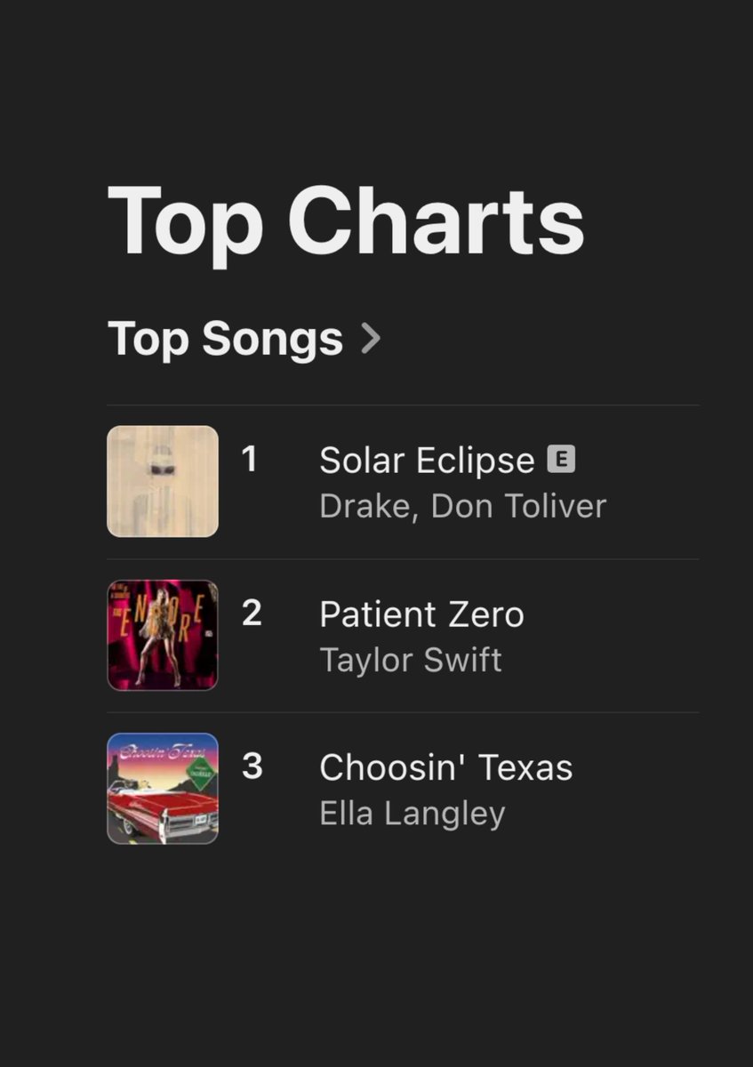 Kurrco's tweet photo. Drake &amp; Don Toliver’s “Solar Eclipse” has reached #1 on US Apple Music across all genres 🏆 https://t.co/Y8Jgg7oI5R