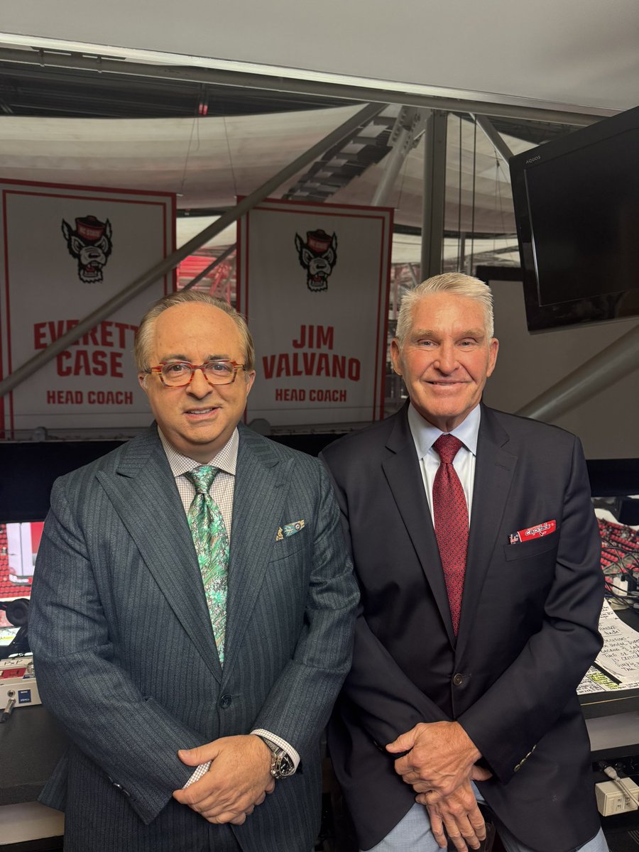 Laughlin18's tweet photo. .@JoeBpXp and I are excited to kick off our 30th season together in the broadcast booth tonight in Raleigh. Let's go @capitals  #ALLCAPS https://t.co/gnVDz7NGya