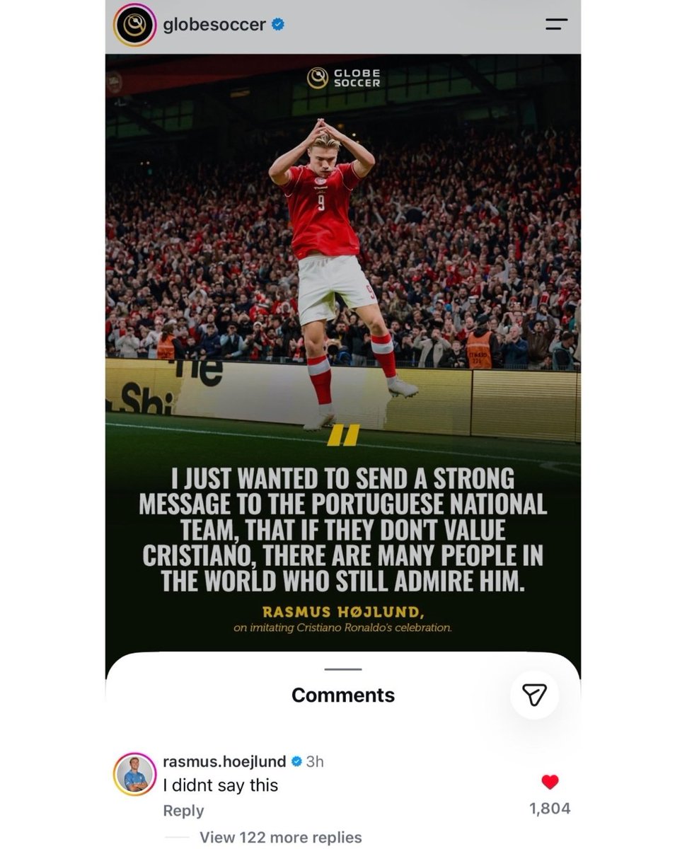 Afa1024's tweet photo. @ArielipilloPlus Rasmus deja a globe soccer como Tonto 🤣🤣 nunca dijo eso 🤣 https://t.co/v4ClBgwUCr