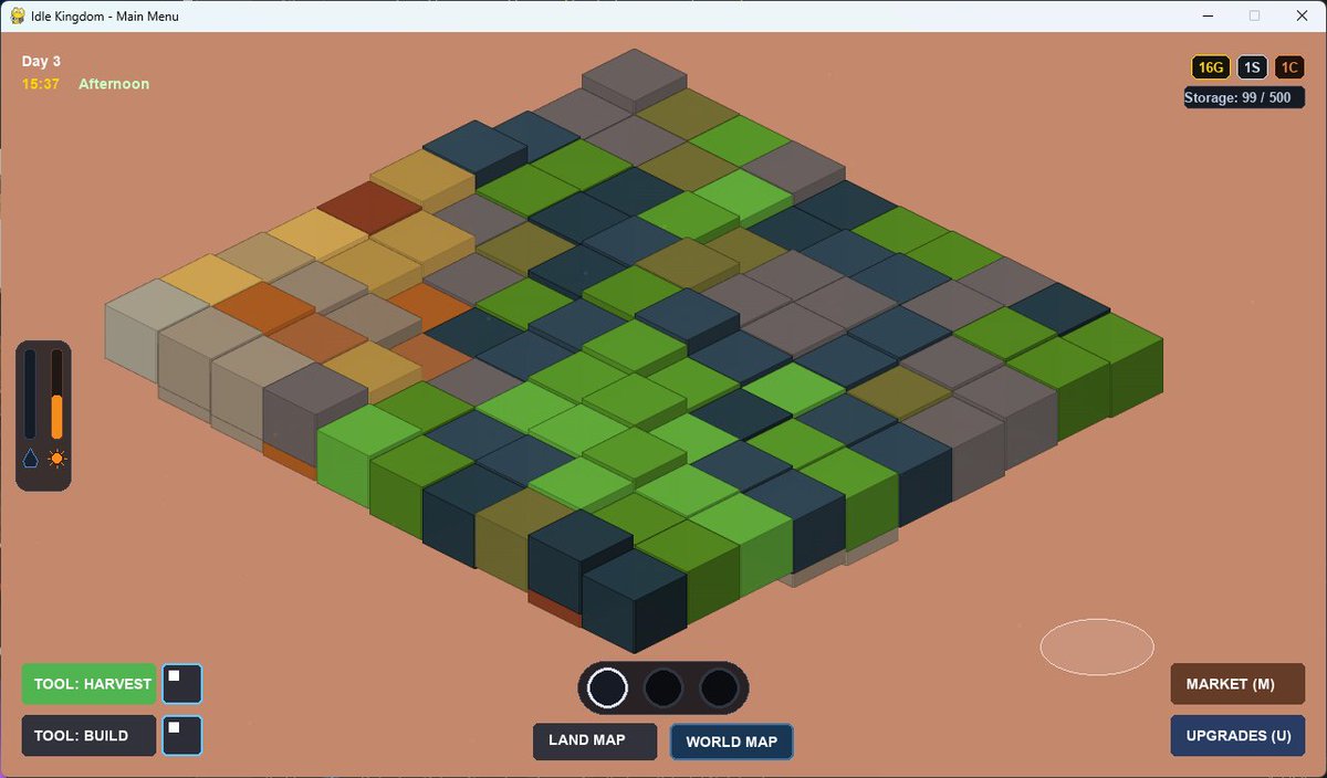 nholdorf's tweet photo. Four biome tile sets spawning at once oops.
#ProgressReport #DevLog
#IdleKingdom
#MysticalMenagerieMedia
#Indiedev #Gamedev #GameDesign #Steamgame #Pygame #WIP https://t.co/qc2gWTrFSS