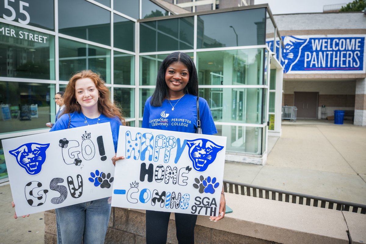GSU_Perimeter's tweet photo. The energy was high at this yearโs Homecoming Parade! ๐พ๐ Students, alumni, faculty, staff and supporters came together to celebrate Homecoming and show their school spirit.๐ซ Thank you to everyone who helped make this yearโs parade one to remember!๐ฅ #OneGeorgiaState https://t.co/YhIHjw4IiP