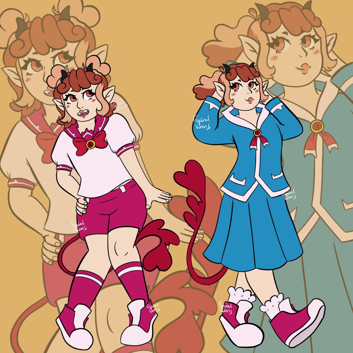 SiranSpiral's tweet photo. Day 2 of #irutober2026 : Uniform
I like getting to draw my little OC, they’re cool https://t.co/Dh3Mr35uoM