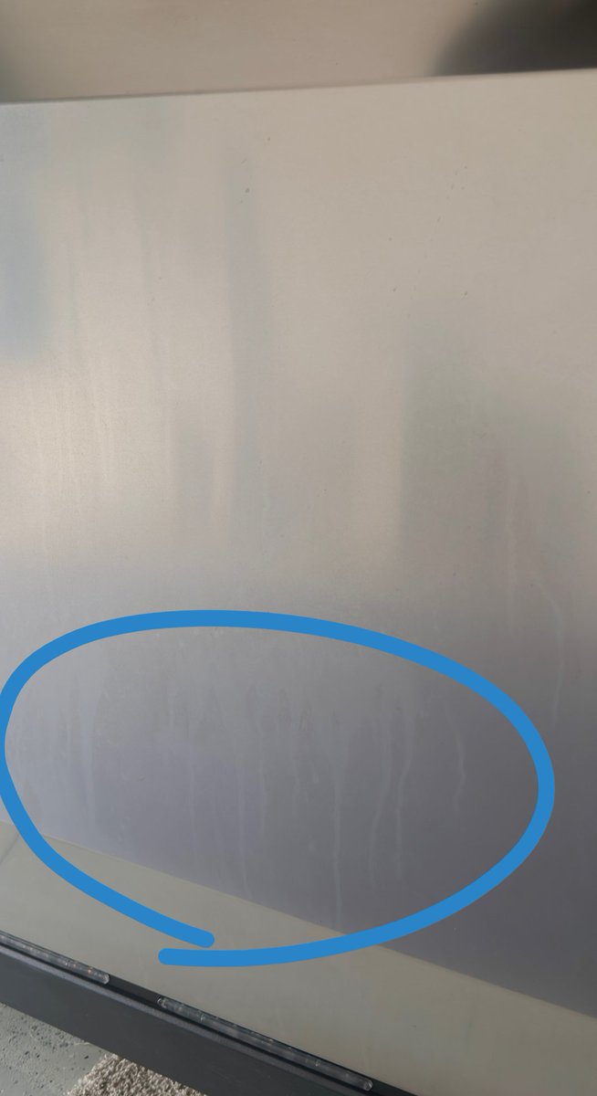 thecyberfam's tweet photo. Our good friend @ProViewEvents decided today was the day to try out CyberBrite on his Cybertruck.

He's had some annoying staining/streaking on his door panels that wouldn't come off no matter what he tried.

Check out the before and after.  He was VERY excited about what a great job it did! 🙌