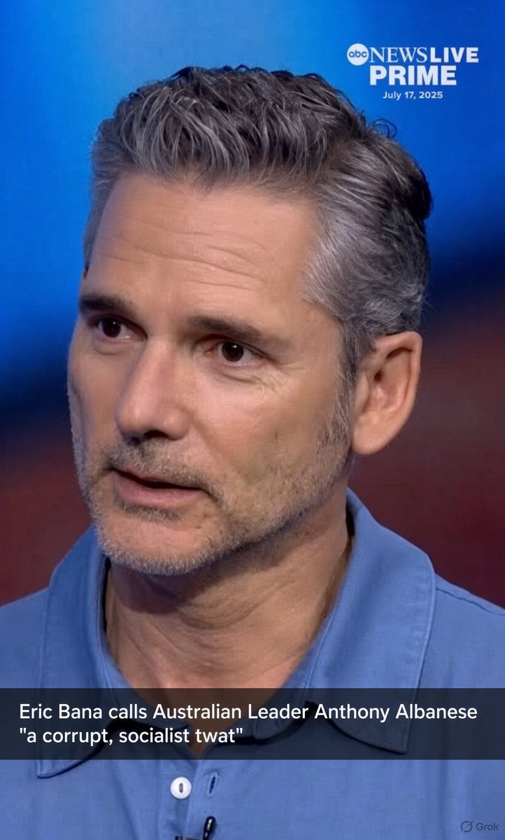 90levijames's tweet photo. I thought Eric Bana did his best work In CHOPPER. But I have to say, listening to him bag the shit out of that grub @albo is his best work yet. https://t.co/lkafSNYeC4