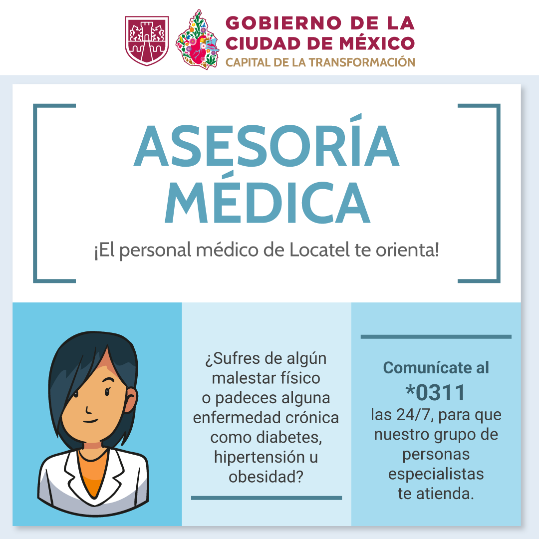 locatel_mx's tweet photo. 🩺💙 Cuidar tu salud también es informarte.

Ante una duda, consulta fuentes confiables y recibe orientación mediante la asesoría médica gratuita de LOCATEL.

📞 Comunícate al 0311. https://t.co/Lq2Eo9ILDp