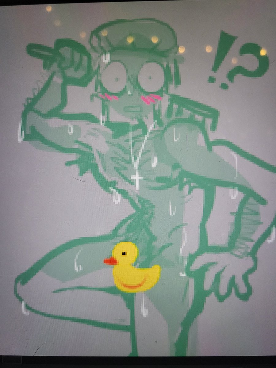 Freaxchipz's tweet photo. You guys probably want art... heres an old doodle of Wolfwood getting his shower curtain yanked open on him. 
Milly did it probably. "Oh Mister priest! Sorry, I was actually looking for Vash!"
*stays to have a conversation that Wolfwood never signed up for.* https://t.co/qdGLRrPenn
