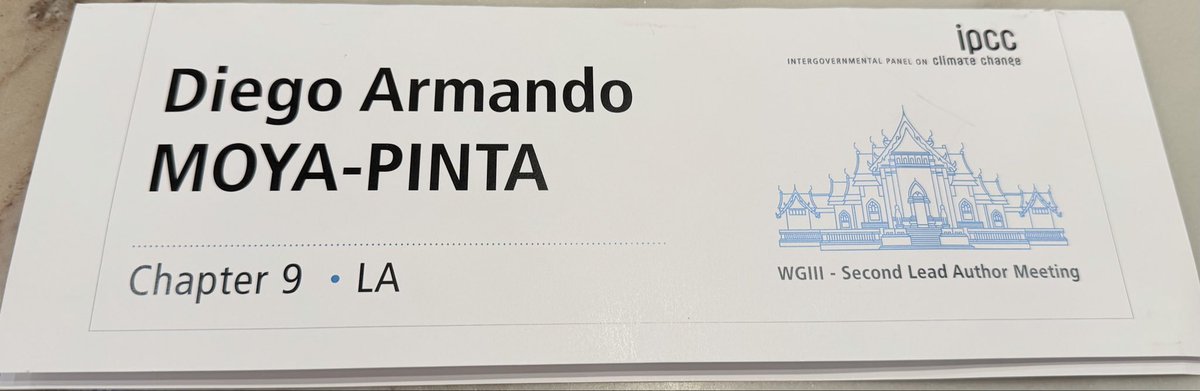 dmoyaec's tweet photo. Sin las becas de la ex SENESCYT, Ecuador 🇪🇨 no tuviera una silla en el @IPCC_CH Working Group III, #AR7!

Donde científicos del mundo evaluamos la evidencia y ciencia del clima y la transición energética para informar a tomadores de decisiones. 

Siempre estaré agradecido a ese gobierno que nos ayudó a romper el círculo de la pobreza y nos demostró que los ecuatorianos hacemos ciencia de clase mundial.

@MashiRafael @compaiRENE @JahirenNoriega @ErnestoNietoC