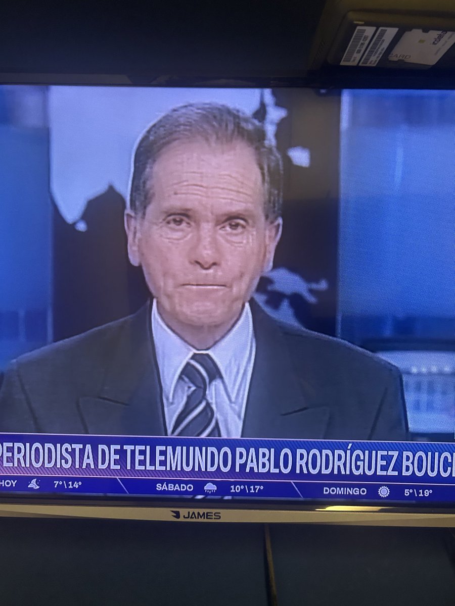 KesmanAlberto's tweet photo. Falleció a los 80 años Pablo Rodriguez Buchacourt , Compañero muchos años en Telemundo . Además de gran periodista, una gran persona, querido y respetado por todos quienes lo conocimos y trabajamos con él .QEPD https://t.co/L12x7edJFI