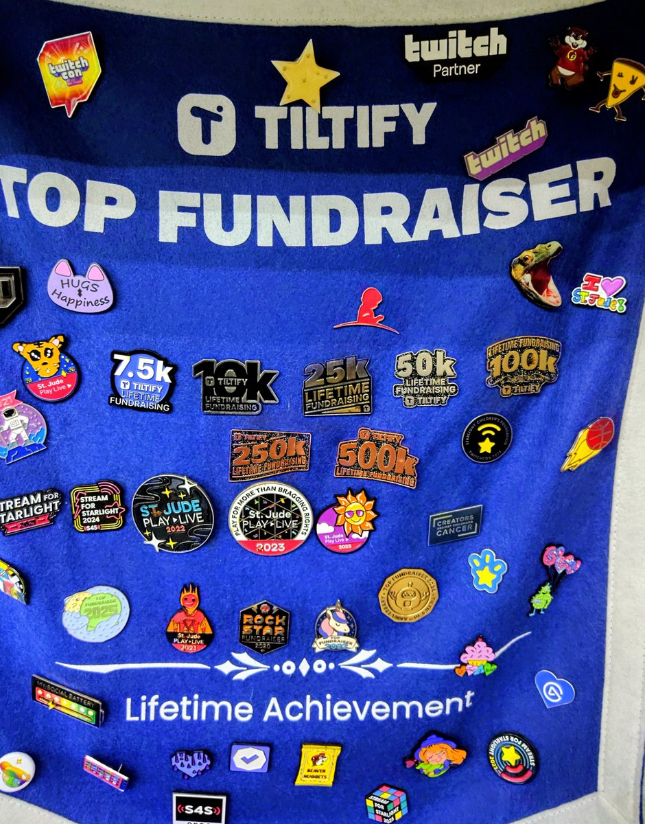 chefsteve330's tweet photo. I'm grateful &amp; blessed to be surrounded by so many great individuals. We added the $500,000 pin!  Thanks to @tiltify for giving us the tools to just be us! @Twitch @kick Food &amp; Drink Category is a blessing #GoodCauseCrusaders @StJude @StarlightUS @StackUpDotOrg @American_Heart https://t.co/qw9Sn2cLHA