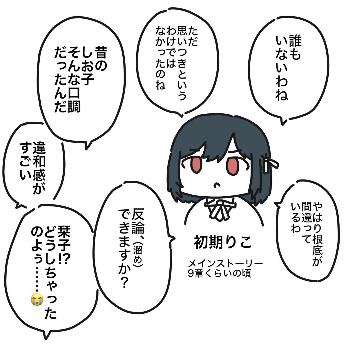 Tenshi_Shitsuzi's tweet photo. 今振り返ると、知らない人が書いた二次創作みたいな口調に見えるやつ好き https://t.co/e0IKpWjOlp