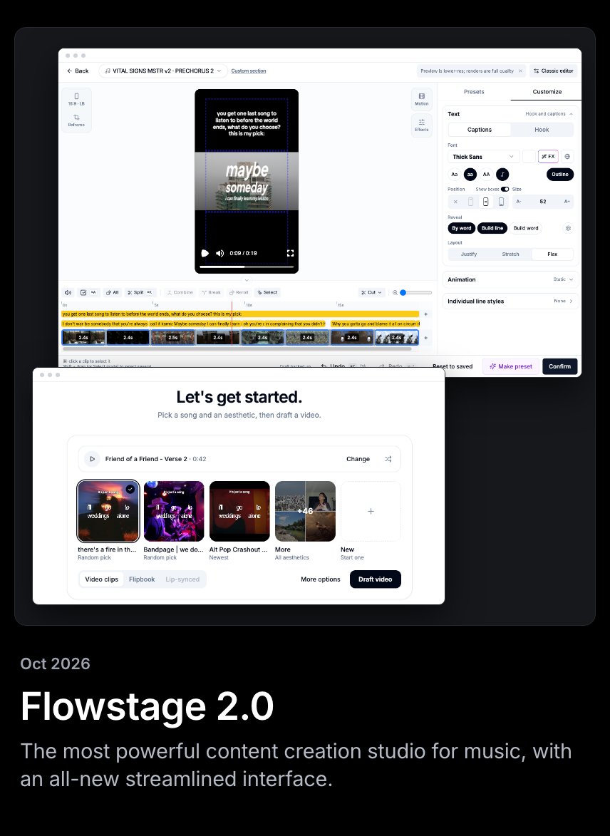 romvbuilds's tweet photo. almost a year of building the video edit for artists that took us to half a mil on Spotify... had to give it a facelift 🫡 https://t.co/KaG5eNcJpB