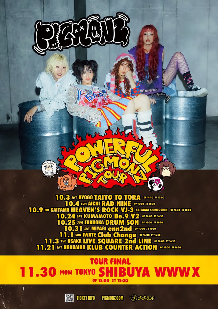 TuckyTakiguchi's tweet photo. PIGMONZ - G.M.B.A.
2026.10.02ミュージックビデオ公開!!!!
https://t.co/GuTVUQhnlo
POWERFUL PIGMONZ TOUR スタート!
チケット&詳細
https://t.co/QHV2QrAyvd
@PIGMONZ_idol
#pigmonz #gmba #powerfulpigmonztour #pourpourland #tuckysmastering https://t.co/AJAoK4efhD