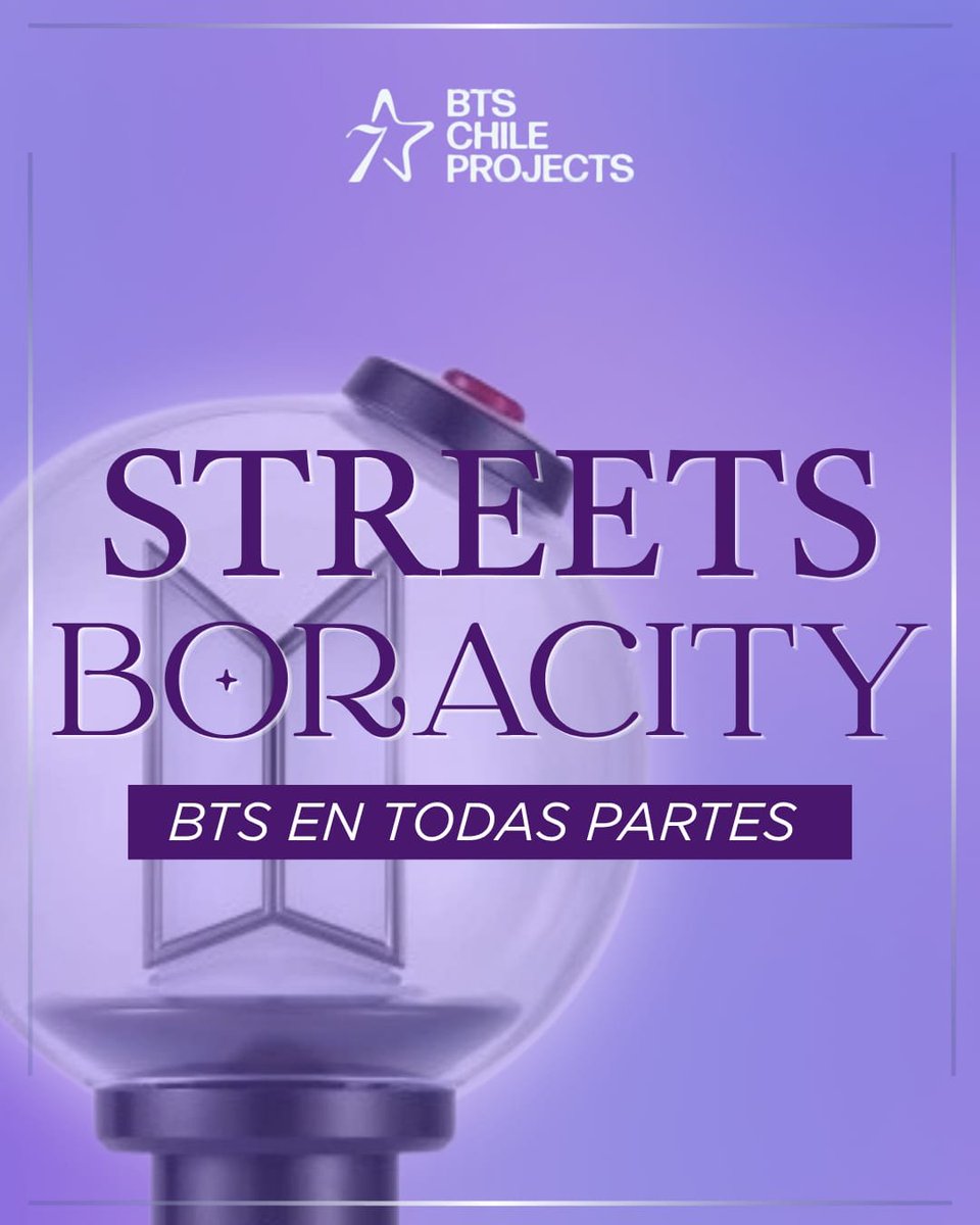 BTSChileProject's tweet photo. 🚦 STREETS BORACITY:
BTS EN TODAS PARTES
 
Conquistaremos Santiago con pantallas digitales:

📅 14 a 17 de octubre
📍OT7
•Paseo Ahumada
•Estadio Nacional
•Patronato
•Providencia

📅 13 de octubre
📍Cumpleaños Jimin 
•Metro Baquedano
•Providencia con Carlos Antúnez https://t.co/uV73UjoWUA