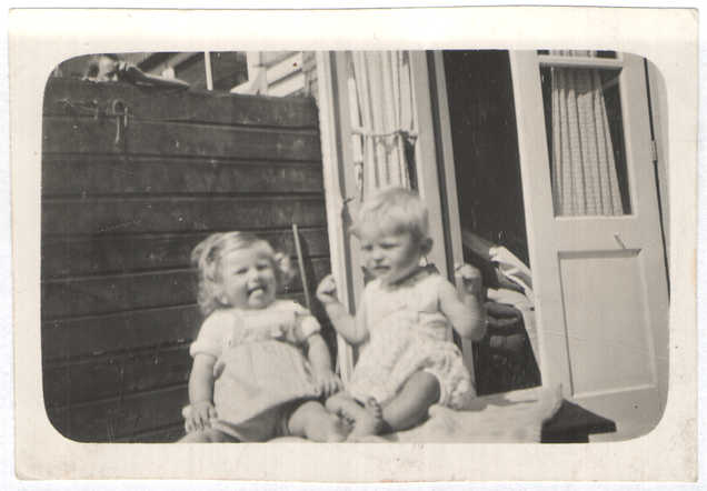 AuschwitzMuseum's tweet photo. 3 October 1940 | Dutch Jewish girl, Sonja Muijs, was born in Voorburg (left).

She was deported to #Auschwitz from #Westerbork in August 1942. She was murdered in a gas chamber after the arrival selection.

She was almost 2 years old. 
---

A short video about the first two gas chambers near Auschwitz II-Birkenau: https://t.co/KArryHBbea