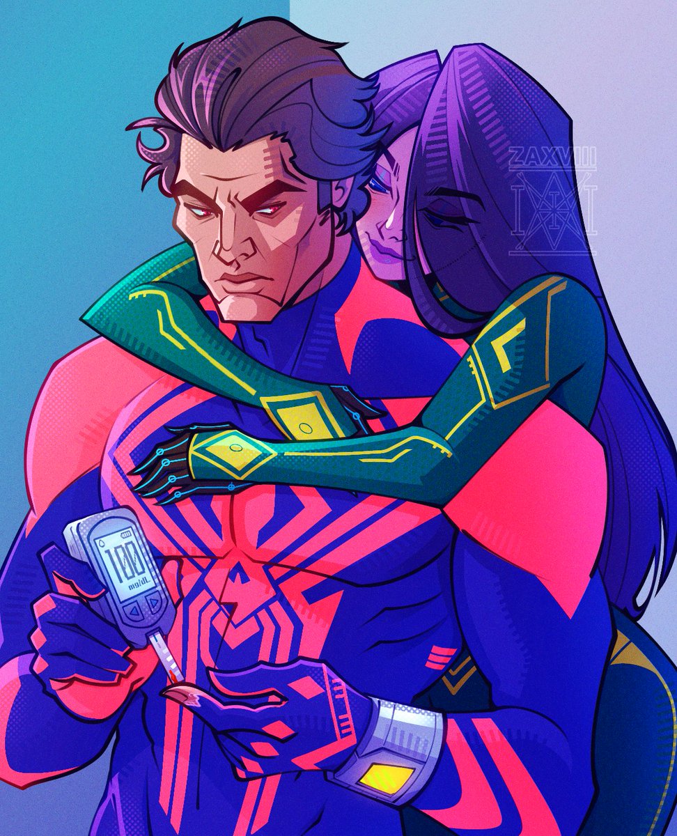 Zax_viii's tweet photo. I wanted to upload just this version because I really liked it. 😃

#spidermanacrossthespiderverse #miguelohara #spiderman2099 #ocxcanon https://t.co/FfGqtFTH9u