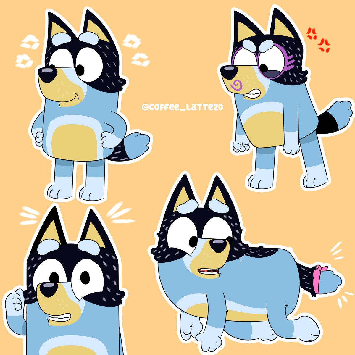coffee_latte20's tweet photo. Bandit, the Big fella✨💙
#bluey #blueyart https://t.co/FfFjGFfvLS