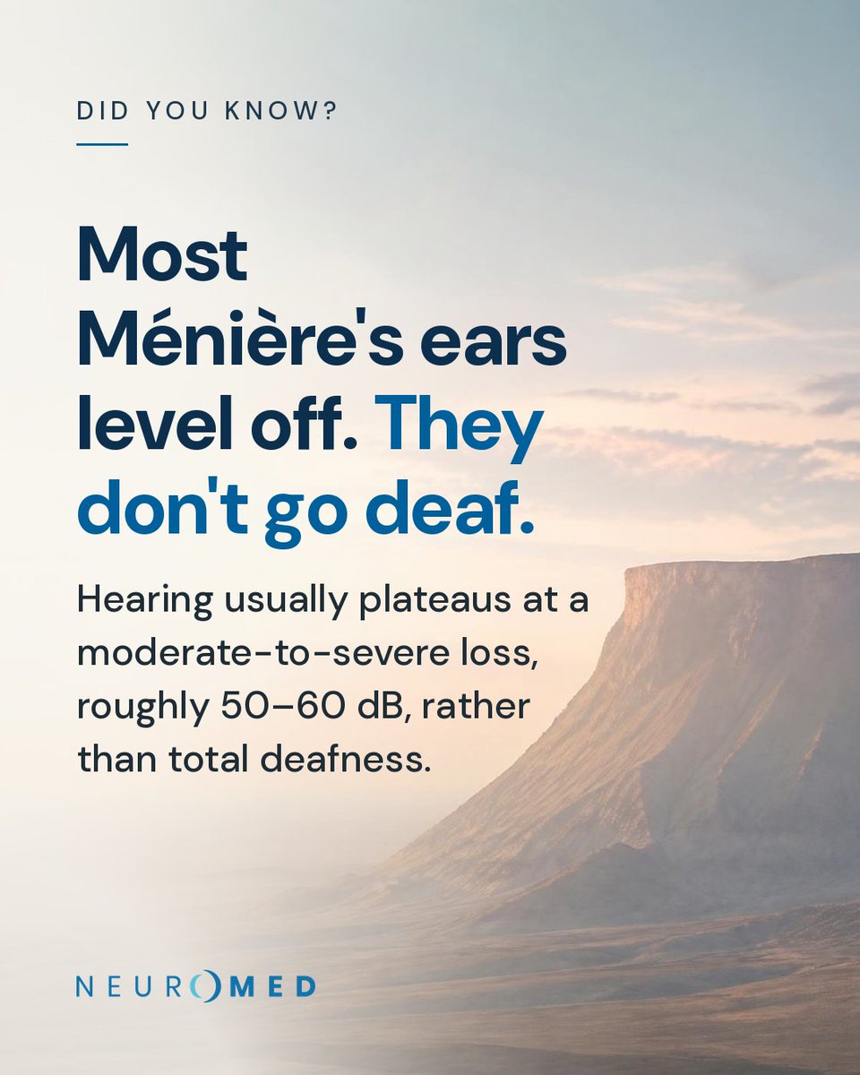 Neuromedcare's tweet photo. @SisyphusFell love this attitude. hearing aids are a smart call with Meniere's, the loss tends to level off rather than keep sliding to total deafness. keeping that ear engaged with sound matters too. still metal 🤘 https://t.co/xxUzO7KNjL