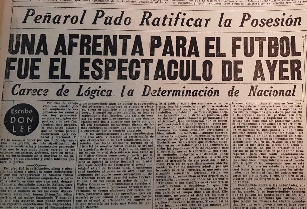 CURCCPinerolo's tweet photo. 🚨PUEBLO TRICOLOR hizo un repaso de los clásicos de OCTUBRE pero "OLVIDÓ" EL MAS RECORDADO: El CLÁSICO DE LA FUGA 🐓

El 9 de Octubre de 1949, el CNdeF perdía 0-2 con "LA MAQUINA DEL 49" y cobardemente no saldría a jugar la segunda parte ❌️

"El deshonor le pesará para siempre" https://t.co/e558fF8pYV