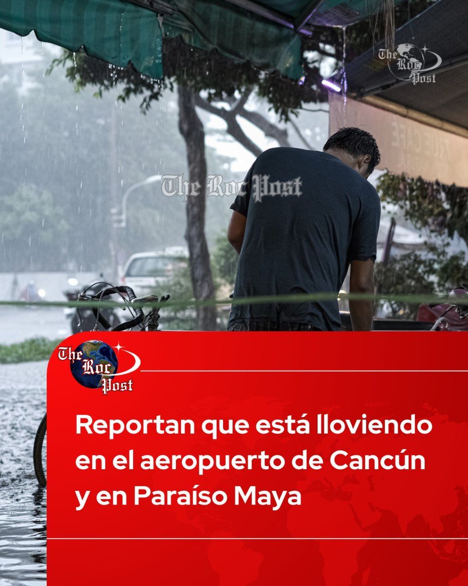 therocpost's tweet photo. No salgas sin tu paraguas 🌂 #cancun https://t.co/tcjKhbL40J