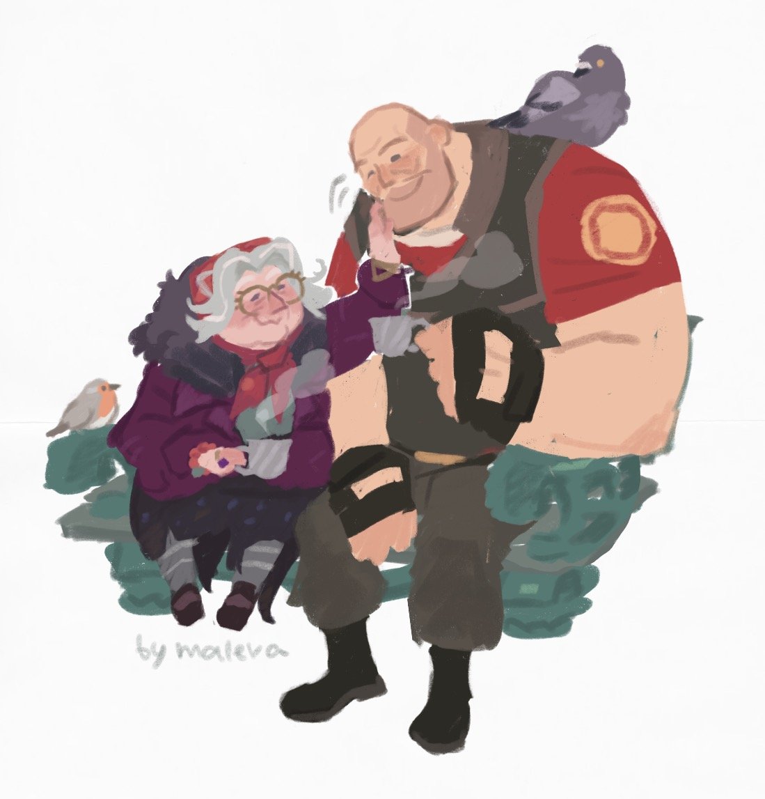sparklesmash762's tweet photo. Heavy also got a new friend❤️
#tf2 #deadlock https://t.co/IMqjM0oBEo