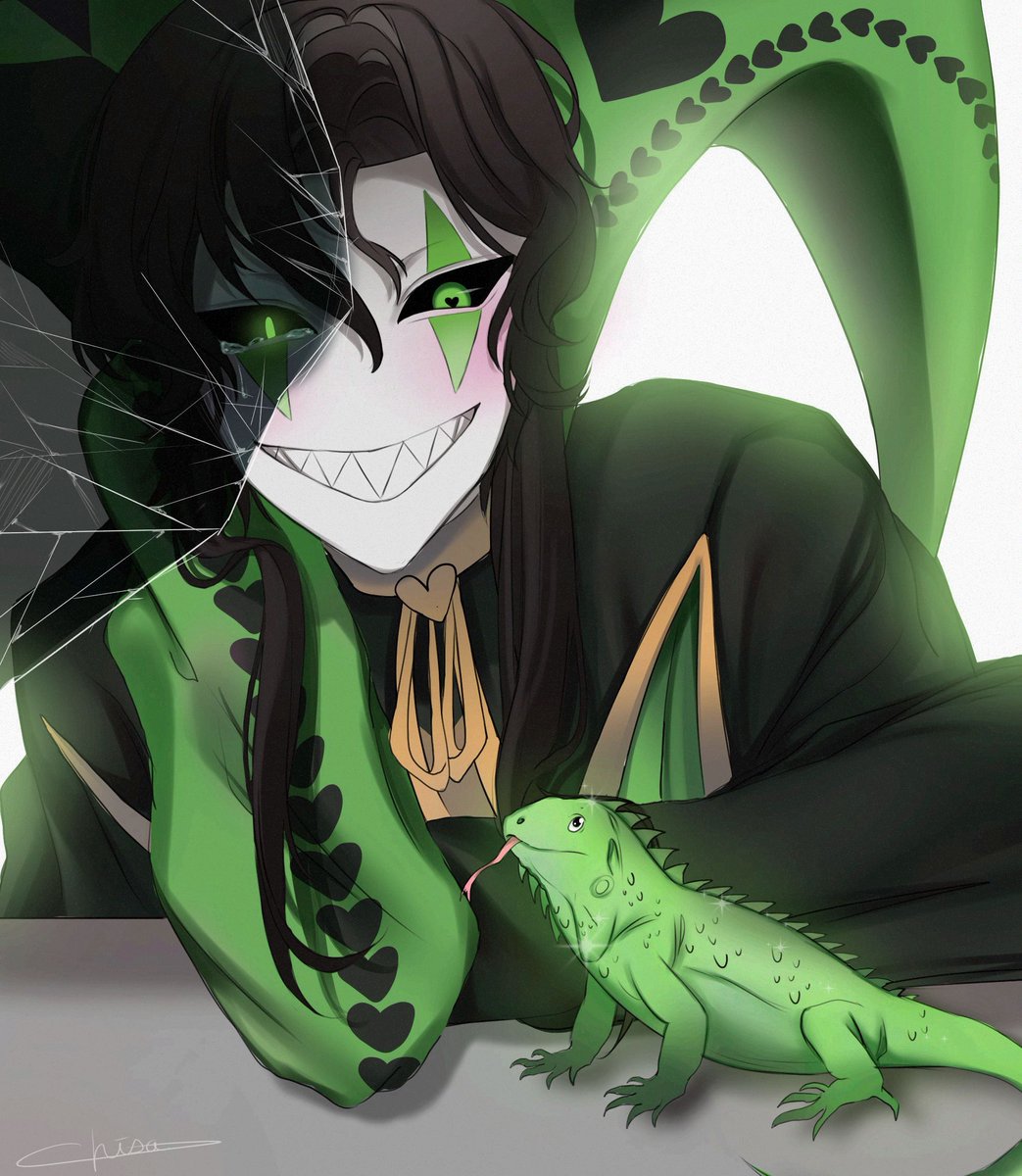chisakomaa's tweet photo. my small friend 💚
#tfc #thefreakcircus #harlequin https://t.co/7O3VFR59Y9