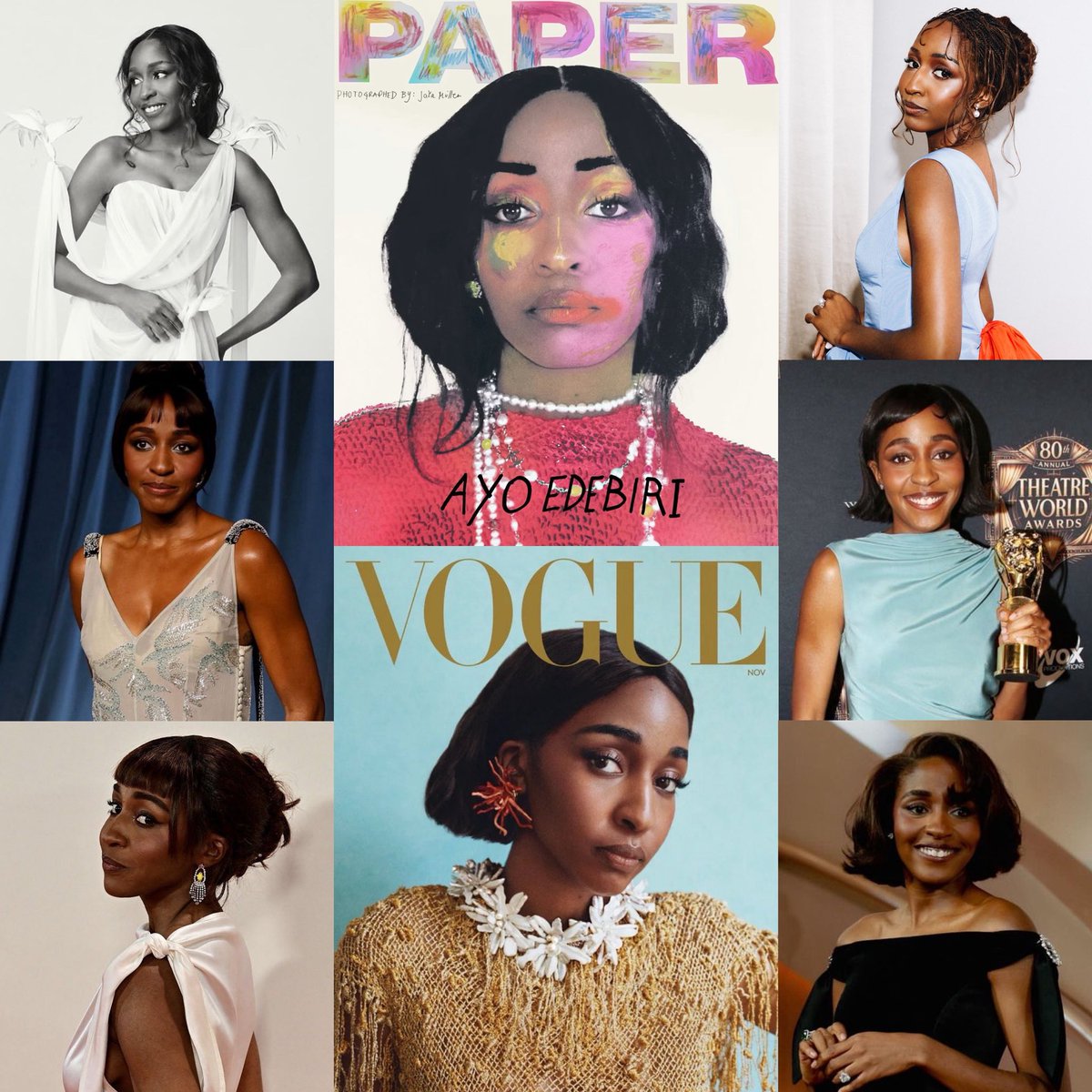 edebiriupdates's tweet photo. Happy 31st Birthday to the multitalented, Broadway Actress, WGA-nominated Writer, Emmy-nominated Director, and Emmy-Award Winning Actress, Ayo Edebiri! 🥳🎂 https://t.co/fieK6B1eyk