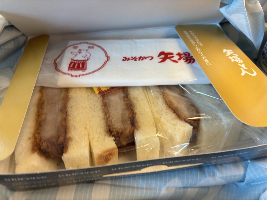 nishikenpf's tweet photo. これから出張。朝、カツサンド食べながら移動することが多いかも。 https://t.co/3e1xxnhfdy