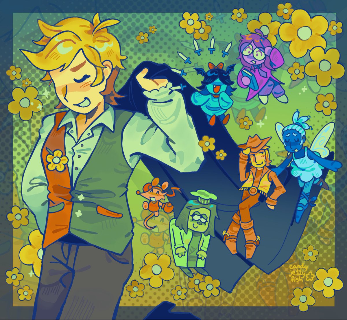 candyje11yfish's tweet photo. We're the flowerlings please feed us 
[#deltarune] https://t.co/8k8to6HxeS