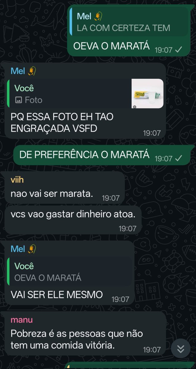 strangerels's tweet photo. maratá melhor copo (pobreza  é as pessoas que não tem comida vitória) https://t.co/RHKhRwTKgj