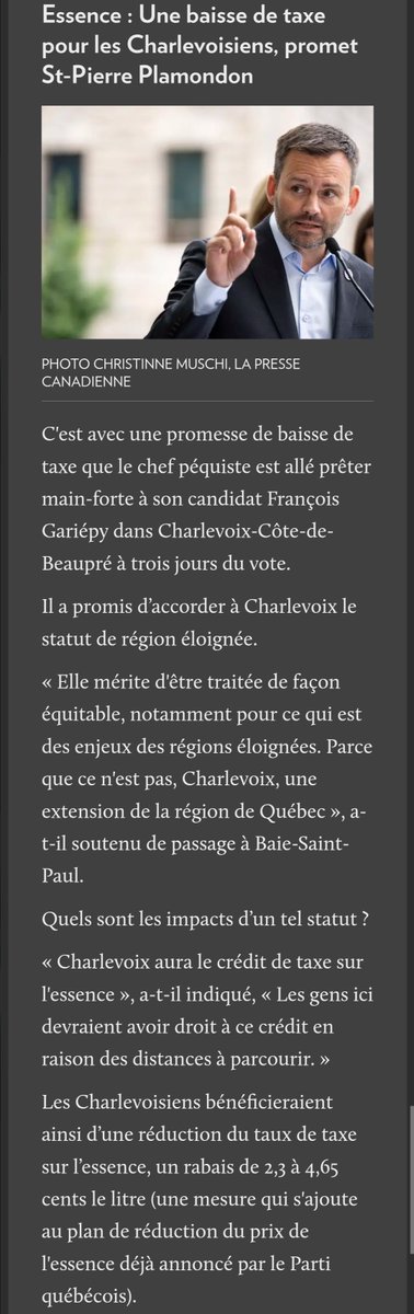 RealDooMDumas's tweet photo. Plus la campagne avance, plus PSPP et le PQ ressemblent à la CAQ...

Là c'est une promesse électoraliste et clientèliste pour un public dont ils veulent acheter les votes.

Rappelons que le PQ souhaite conserver la taxe carbone et le fond vert.

Rappelons aussi que le PCQ, en plus de l'élimination de la taxe carbone, veut suspendre la taxe sur l'essence.

Et ces engagements sont pour TOUT LE MONDE!!!