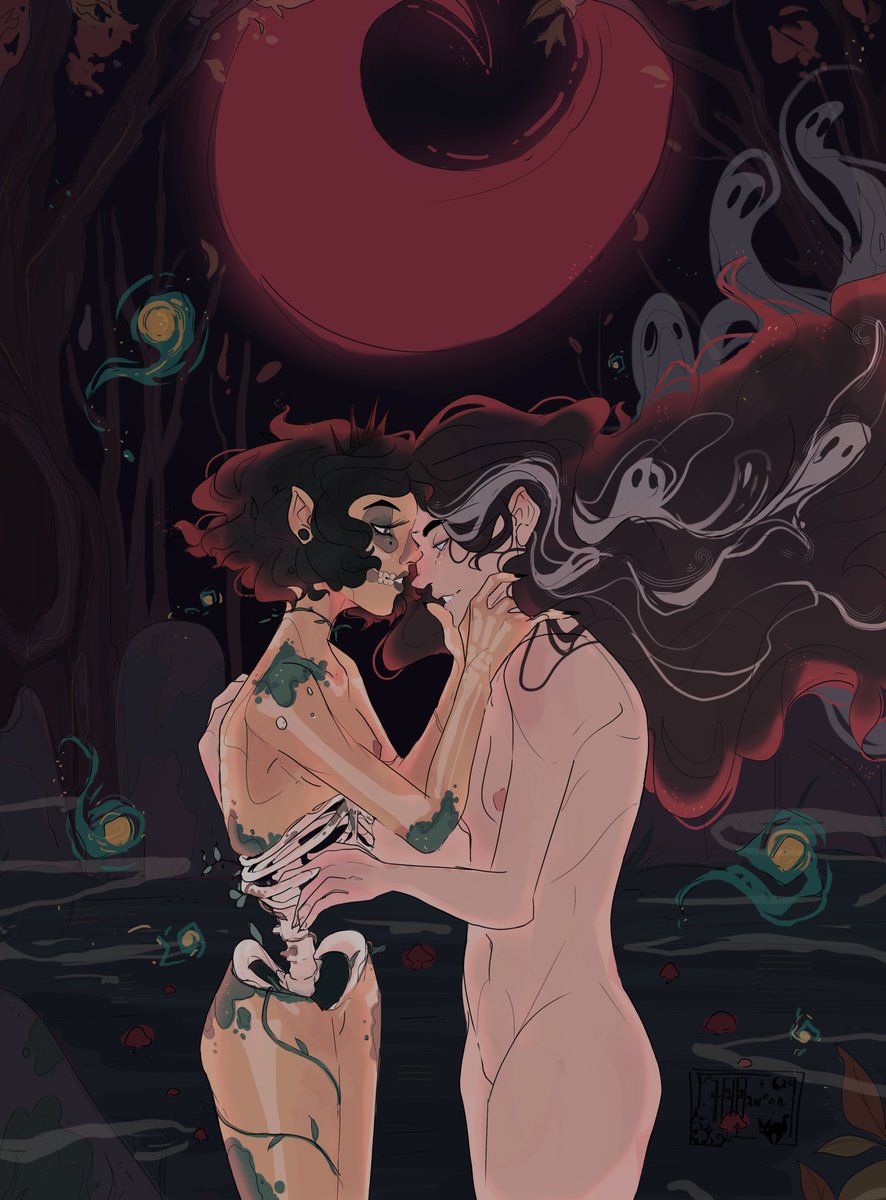 witchtwig's tweet photo. Posts here too. 👐 Ghosts in her hair, and her beloved Death. https://t.co/CKEVISiOZH