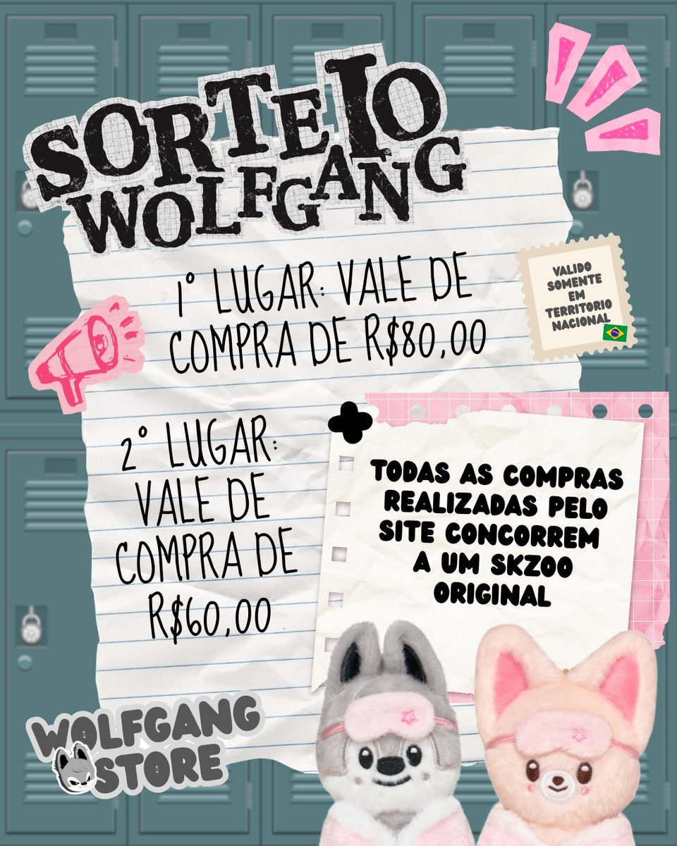 storeWolfgang's tweet photo. Sorteio Wolfgnag na área 🗣️

 Regras: 
- Seguir a @storeWolfgang 
- Curtir e rt o post 
- Comentar com um print comprovando que seguiu todas as regras! 
- Válido somente 1 comentário por conta!

Será sorteado dois vales compra na loja;
1º lugar de R$80,00 
2º lugar de R$60,00
Todos os pedidos feitos no site do dia 03/10 - 29/10 estarão concorrendo a um skzoo ORIGINAL cobertinha (escolhido pelo ganhador)! O SITE ESTARÁ ABERTO AMANHÃ ÀS 19:00! 

RESULTADO: 30/10