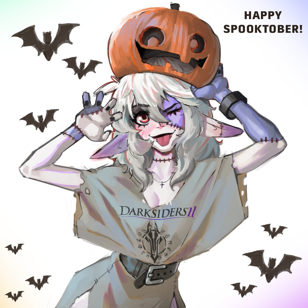 PotassiumHere's tweet photo. Happy Spooktober! This month will be Zombie-phina comics :D https://t.co/t7o7VkF8Th