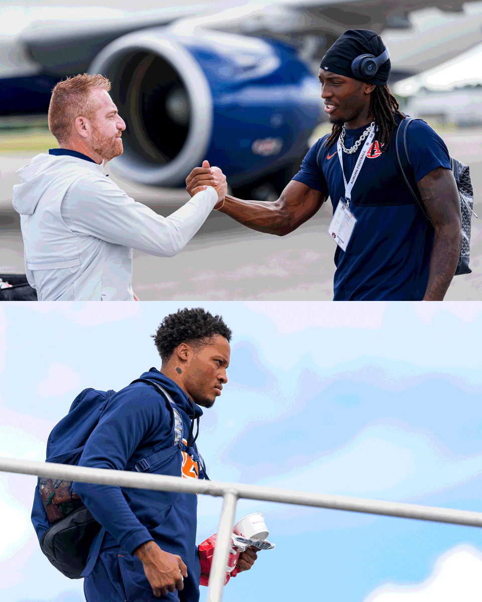 AuburnFootball's tweet photo. Business Trip 🛫 https://t.co/kh6PO6FIMY