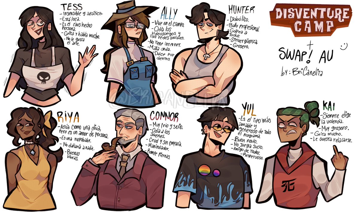 BriCanelita's tweet photo. Disventure camp Season 2 + Swap! AU
Esta vez los del equipo verde, esta es la última parte 😌 Recuerden que esto es un cambio de personalidades, no d roles
#disventurecamp https://t.co/7fF5c0xED5