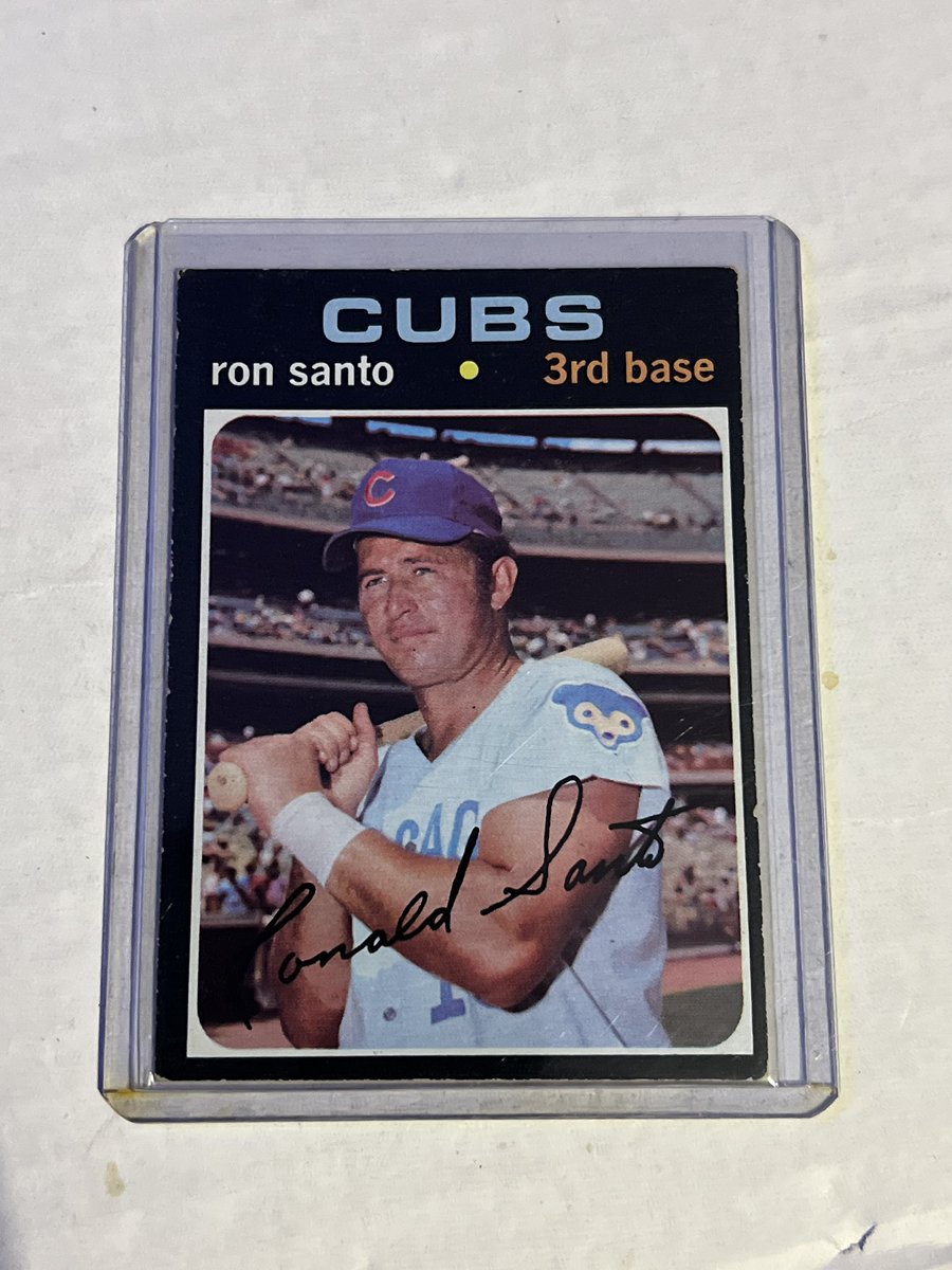 SignedCards's tweet photo. $4 Pwe 1971 topps Ron santo https://t.co/Xqm0MxOK4T