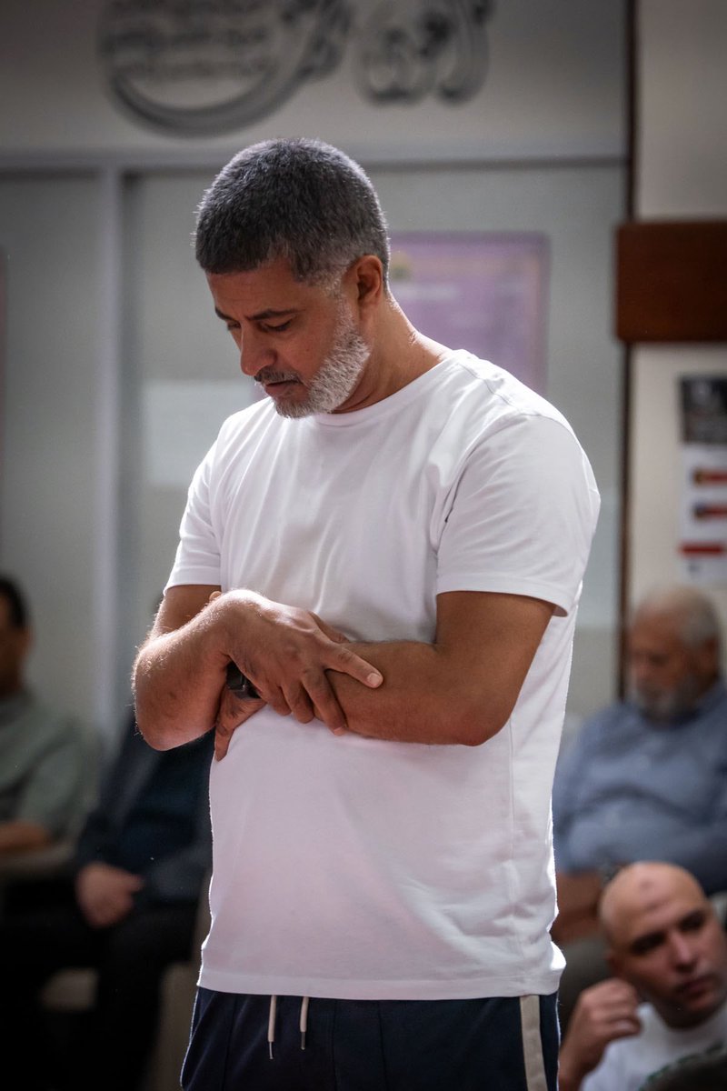 NYCMayor's tweet photo. It was an honor to attend Friday prayers at Beit El Maqdis Islamic Center with Palestinian New Yorkers today.

Like an olive tree, their roots run deep in our city, stretching back more than a century and growing through every generation that has made Bay Ridge home. https://t.co/qnQOiI99sg