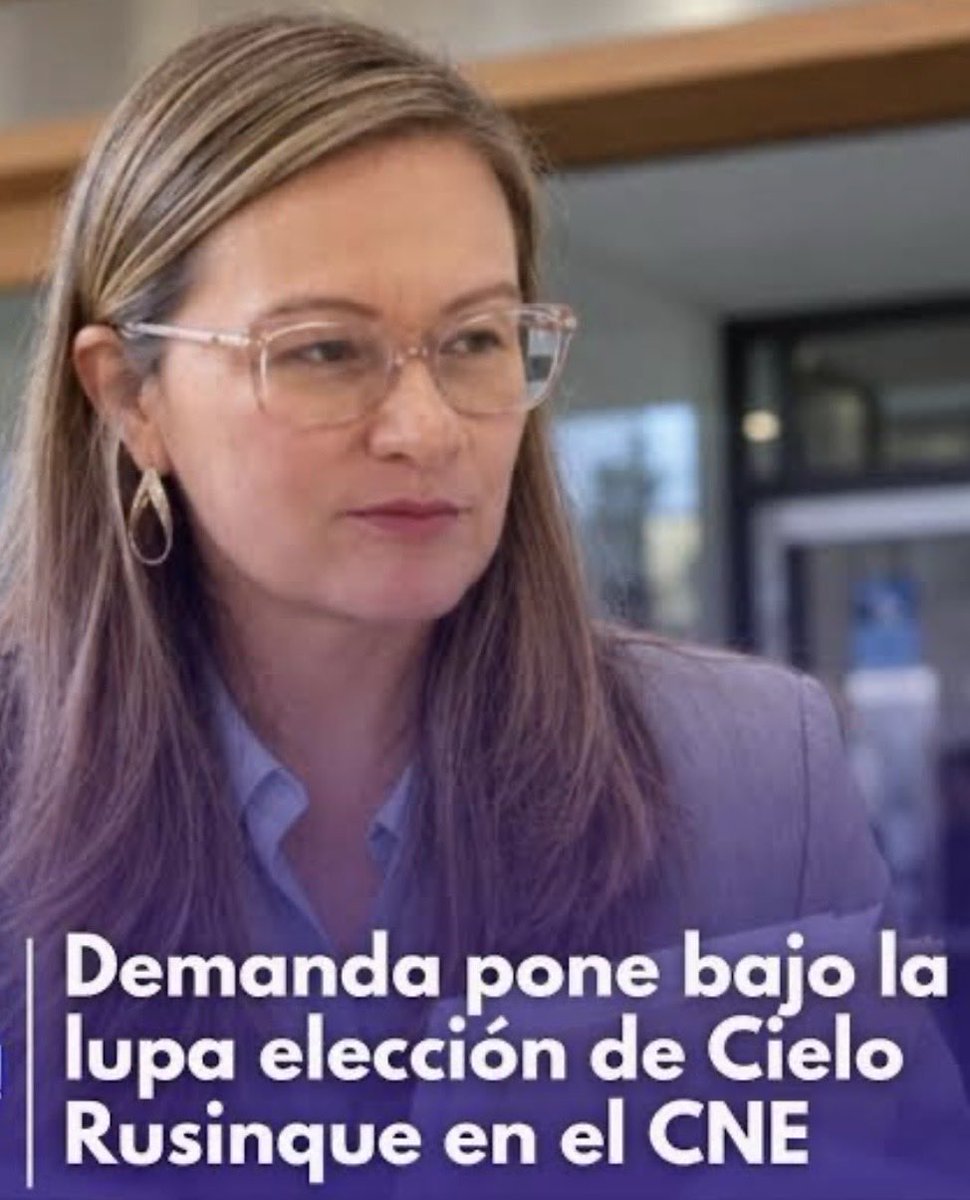 Pavitri90's tweet photo. Demandan elección de Cielo
Rusinque 🐀ante el Consejo de Estado

Demandante: Ernesto Vargas Colmenares , dice   que Rusinque no cumple con los 15 años de experiencia profesional exigidos para el cargo de magistrada del CNE.
Fue postulada por el Pacto Histórico ,después de haber pasado por Prosperidad Social, la Superintendencia de Industria y Comercio y encargos ministeriales en el gobierno Petro.
No es la primera vez que recibe una demanda por cargo ,cuando fue 
Superintendente de Industria y Comercio también le tumbaron el nombramiento por falta de requisitos de experiencia y no se puede tomar como experiencia 4 años de docencia (que nada tiene que ver con las funciones).
Si es la segunda vez;  esta señora no es apta para el cargo.