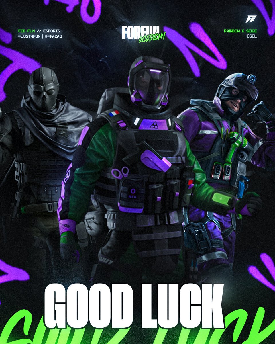 FFunEsports's tweet photo. The night continues with more Siege action.
Our Academy team will be playing in two matches tonight to kick off @OFFSEASONR6
#Just4Fun | #FFACAD https://t.co/DtpIkkhLe8