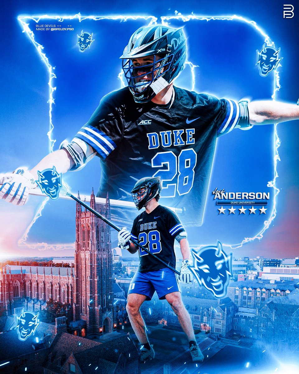 tyxanders's tweet photo. .@DukeMLAX stays hot — this time with a top ’27 — by flipping former Notre Dame verbal Leif Anderson, @Prep_Lacrosse’s No. 18 recruit. Back at @Wick_Lax after spending last year at Deerfield, Anderson becomes Duke’s fourth 5 ⭐️ in its defensive class. https://t.co/v8qJaIiv5z