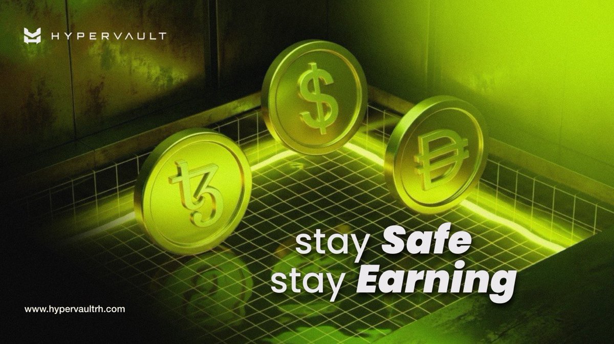 HyperVaultRH's tweet photo. Stay Safe. Stay Earning. 🔐

HyperVault brings yield, liquidity markets, and HPV holder rewards to Robinhood Chain.

👉 https://t.co/pZGz4QgisH https://t.co/nC7Hn46wgr