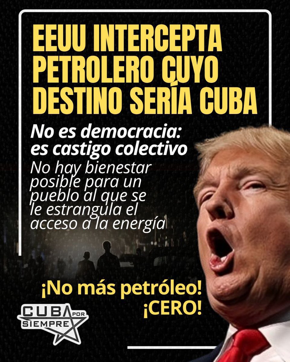 MariaDiazPerer1's tweet photo. 🇺🇸 La Guardia Costera de Estados Unidos confirmó que interceptó  en alta mar un buque de carga que, según las autoridades estadounidenses, transportaba combustible con destino a #Cuba.
#CubaNoEsUnaAmenazaElBloqueoSí https://t.co/vjfAnFytJ8