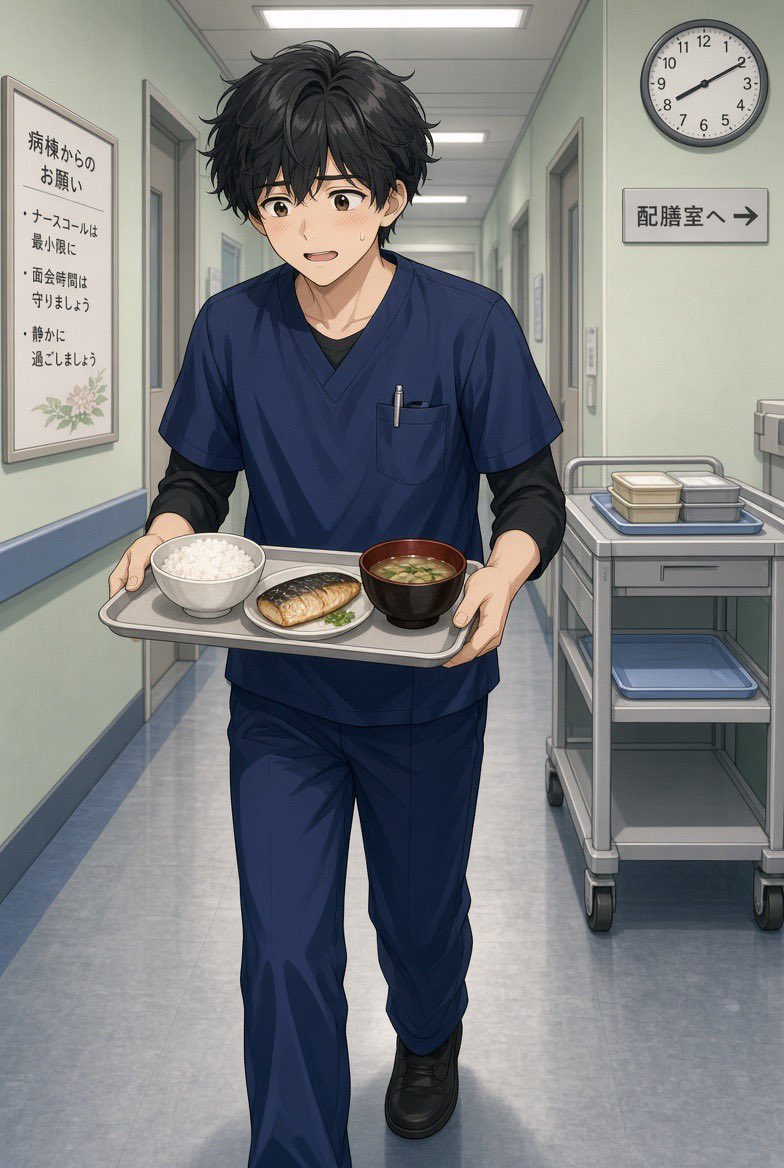 kaigo_nitijou's tweet photo. 最近は病棟でも食事の人が増えてきて似た名前の方がいるので間違わない様に気をつけてます。

朝は2人のスタッフで食事前介助の方も4人いるのでその日の透析の曜日など確認しながら順番に回ります🔥 https://t.co/uuMJ2kULUl